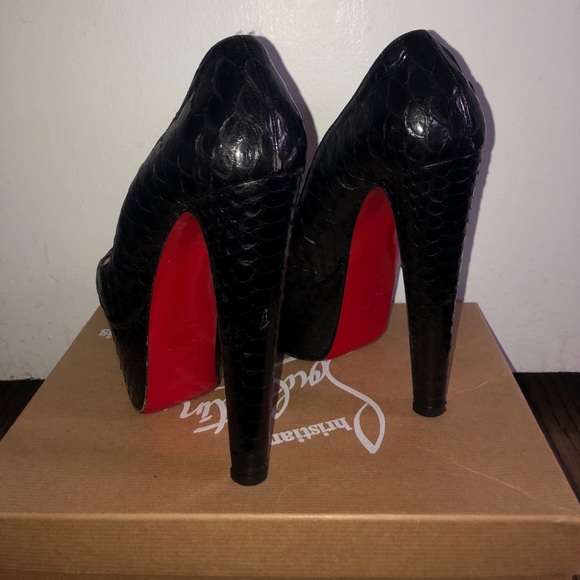 ❤️Christian Louboutin Platform Python Heels 👠 - Picture 2 of 6